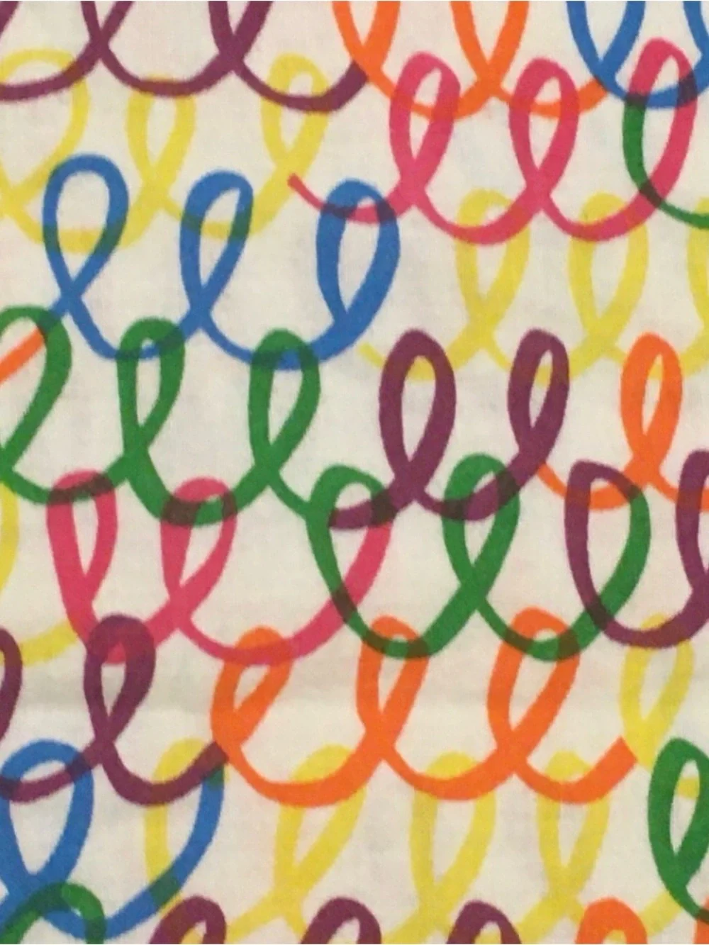 IKEA Stickat Colorful Rainbow Squiggle Twin Duvet Cover and Pillowcase Set